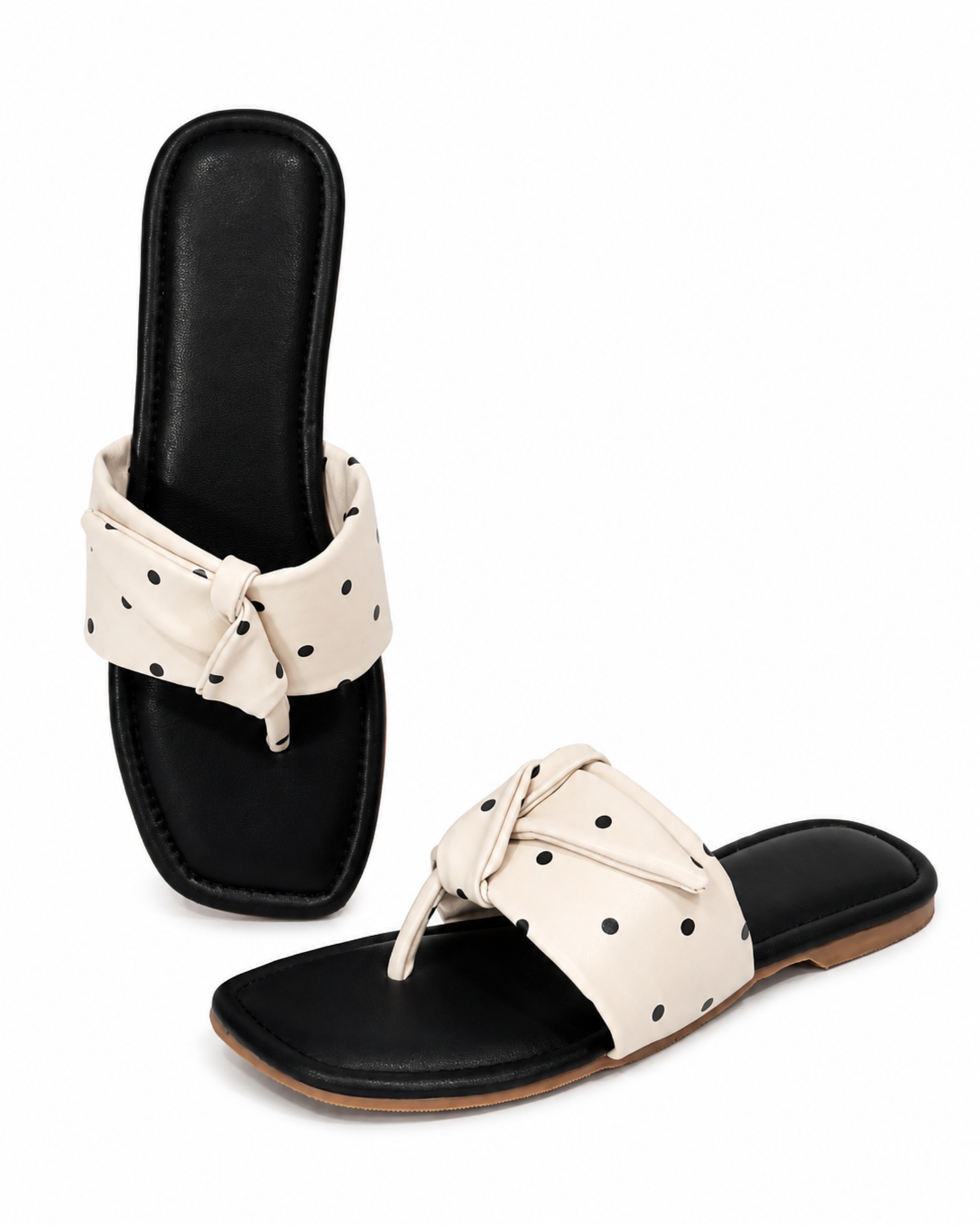 Polka Chic-Cream and Black