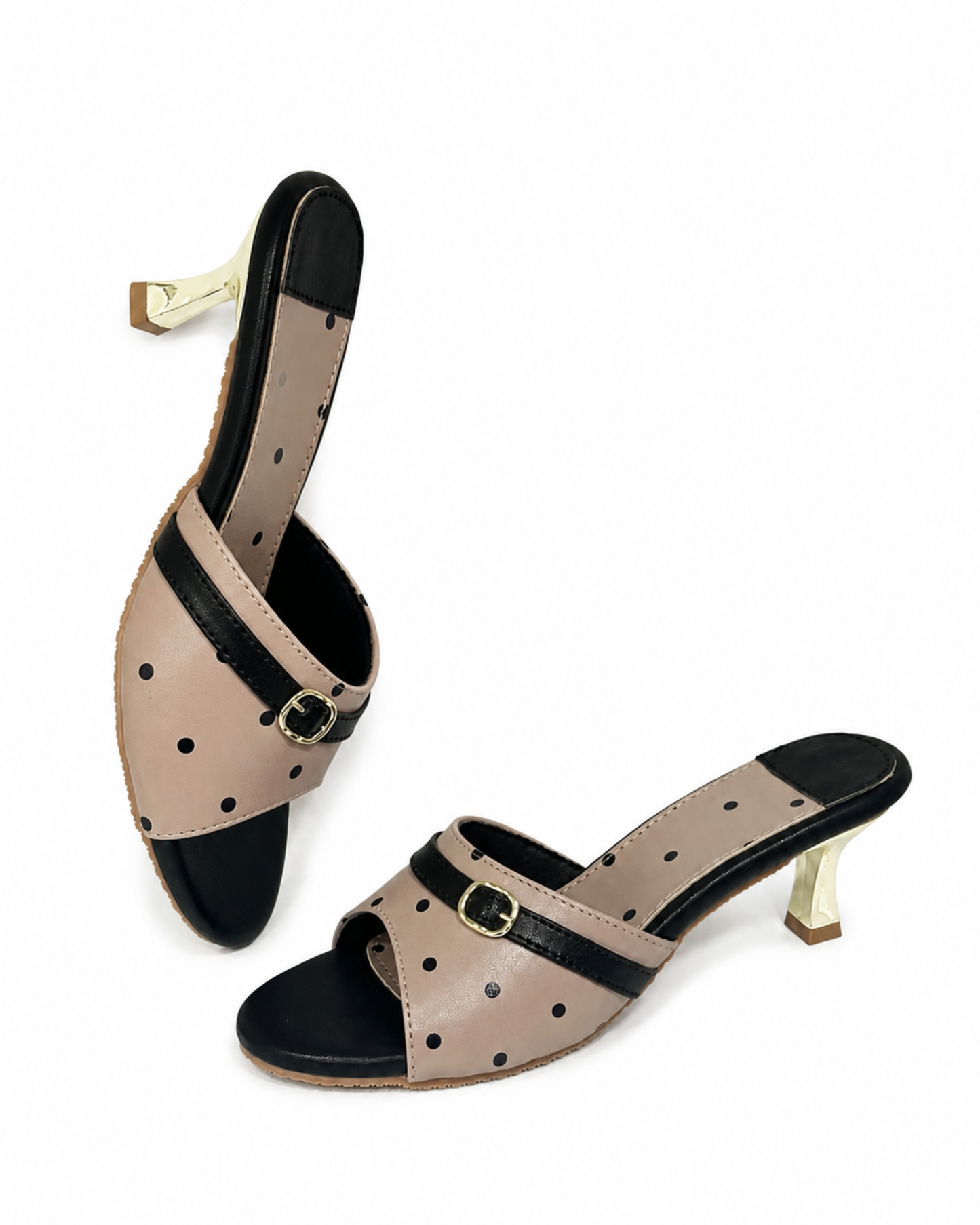 Polka Noir-Taupe