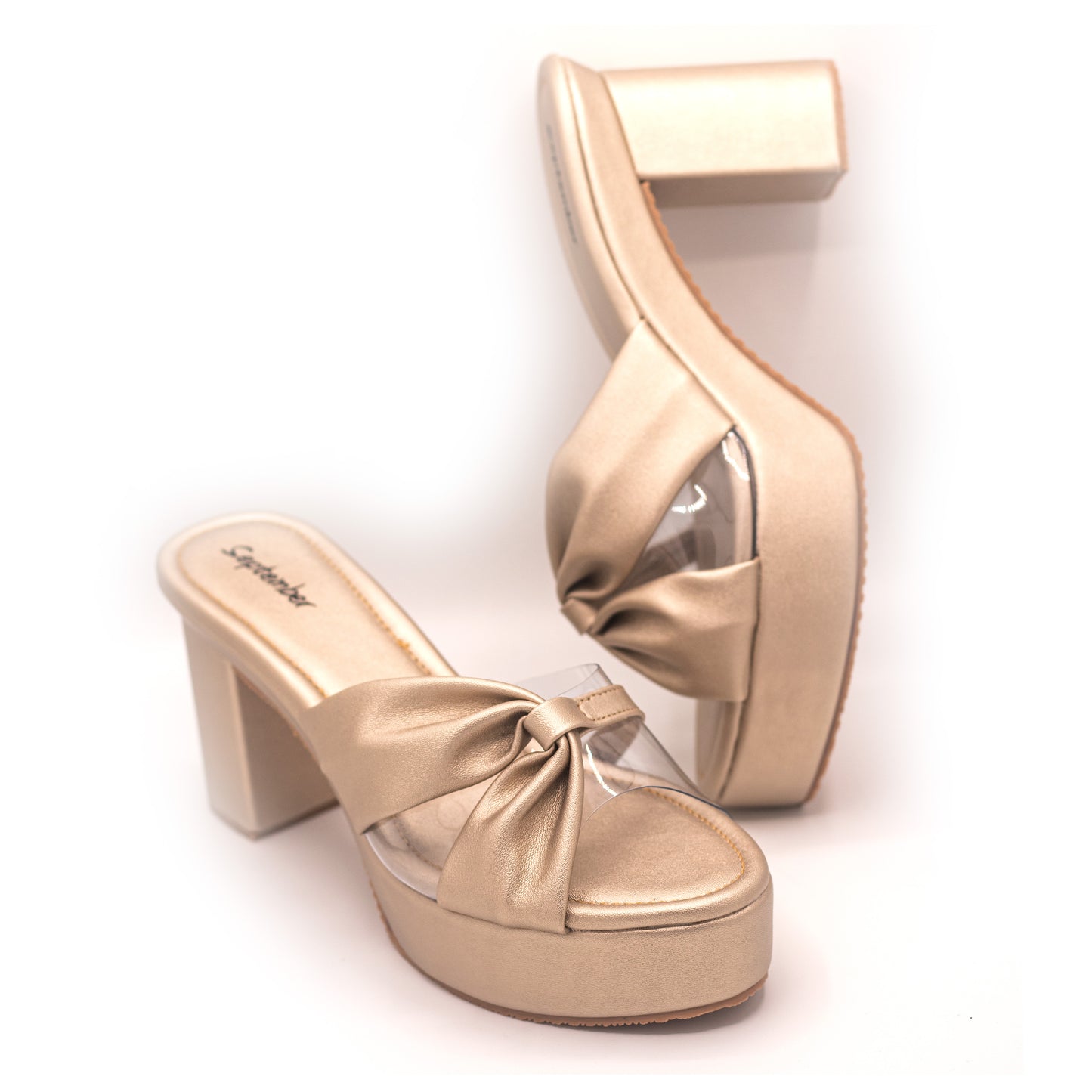 Clearly Bow-tiful - Champagne Gold