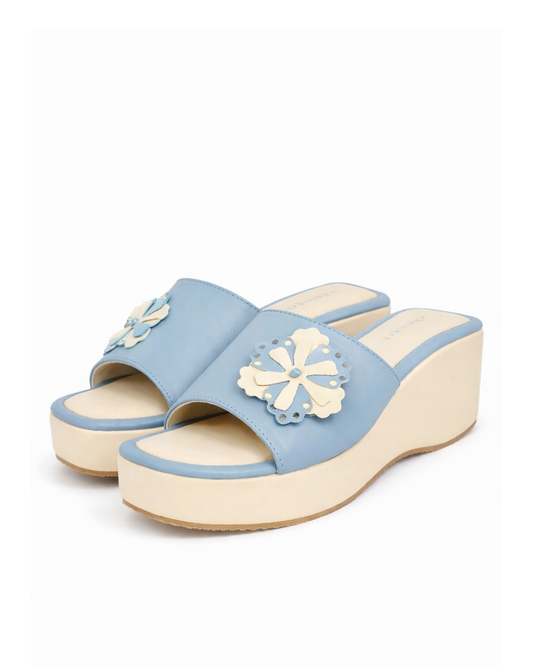Roselle Blue Wedge