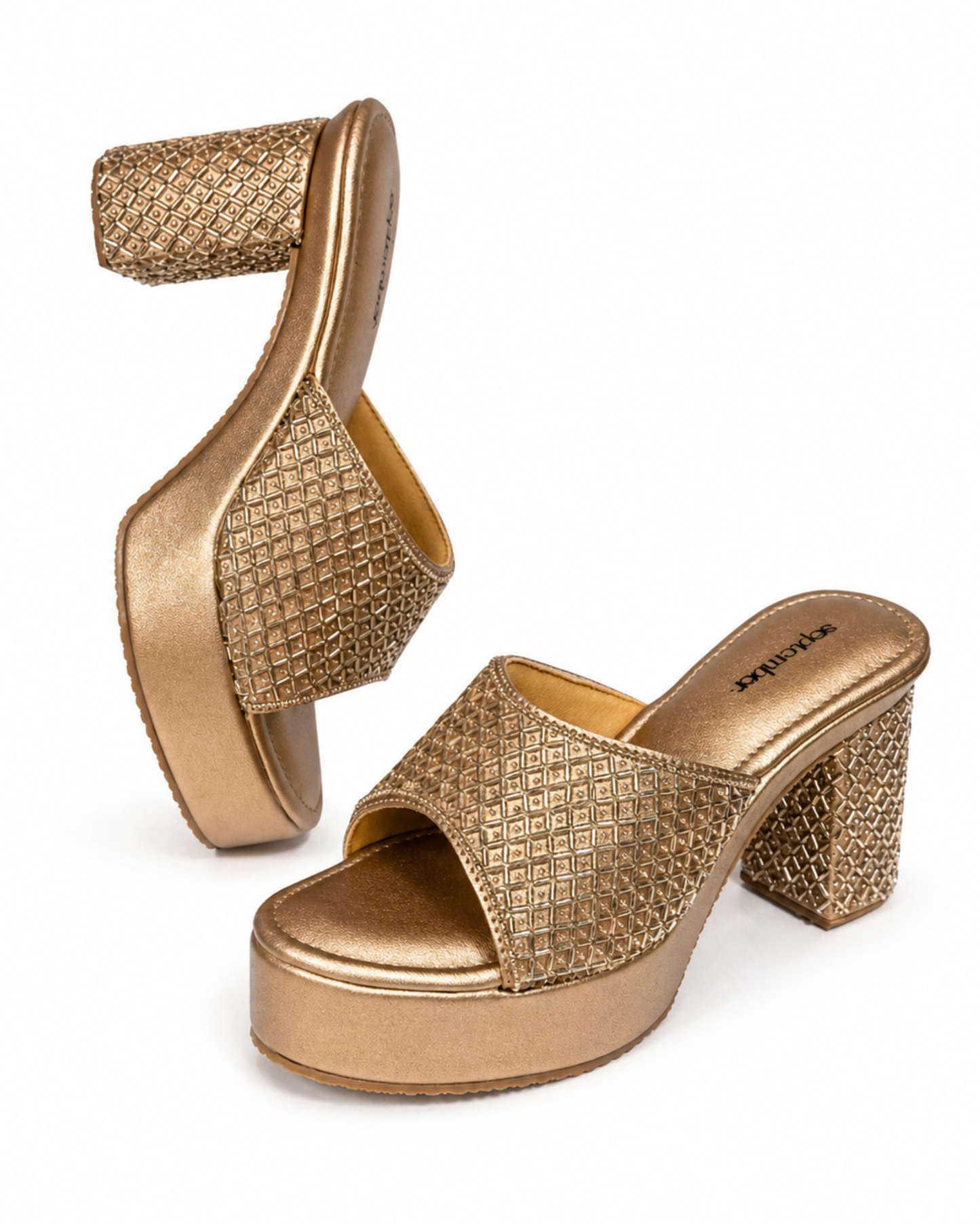 Glimmer Blocks-Dull Rosegold
