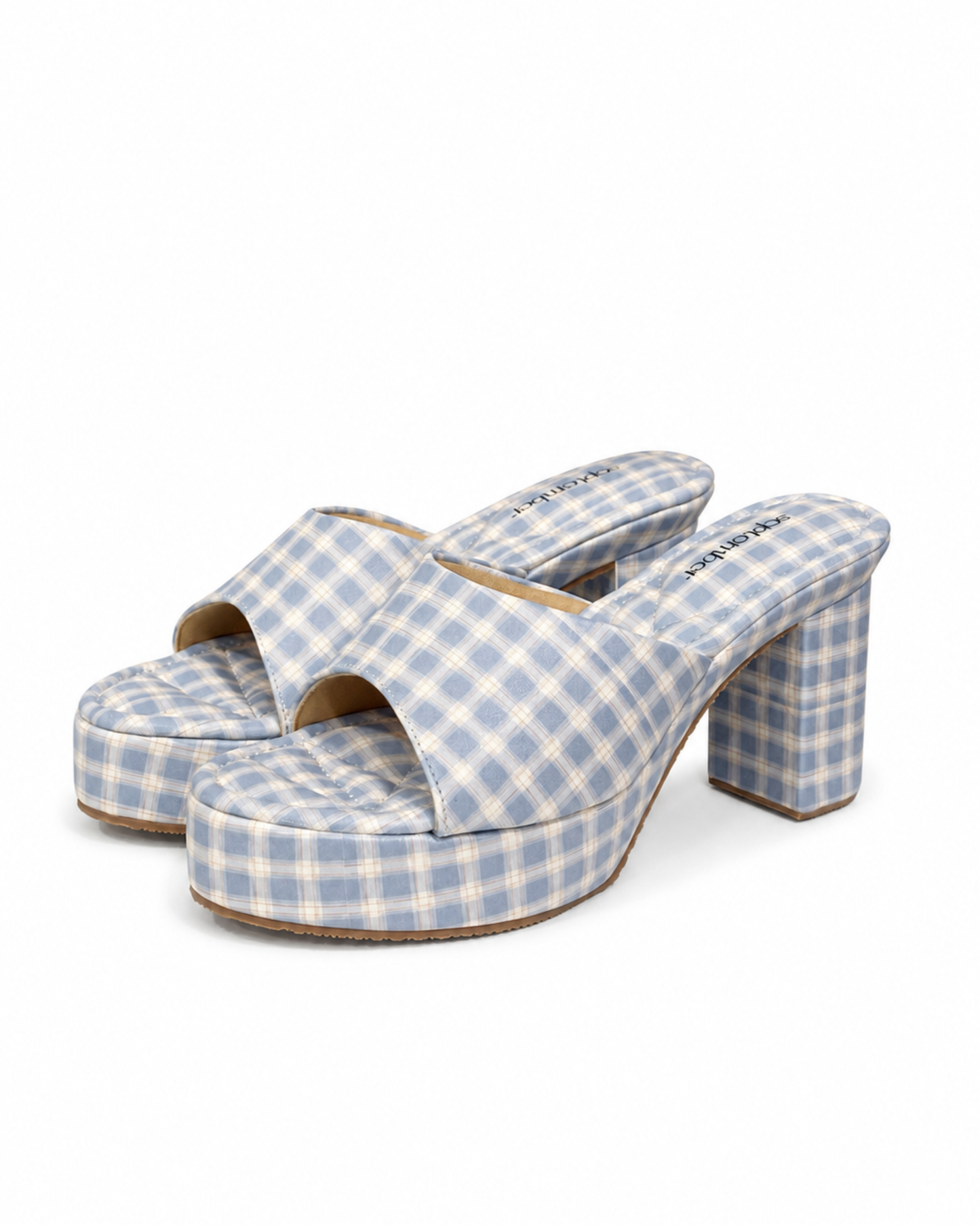 Plaid Mules