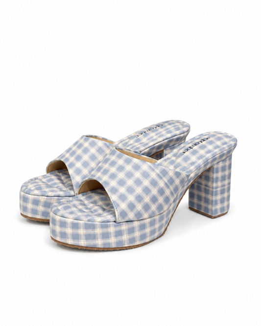 Plaid Mules
