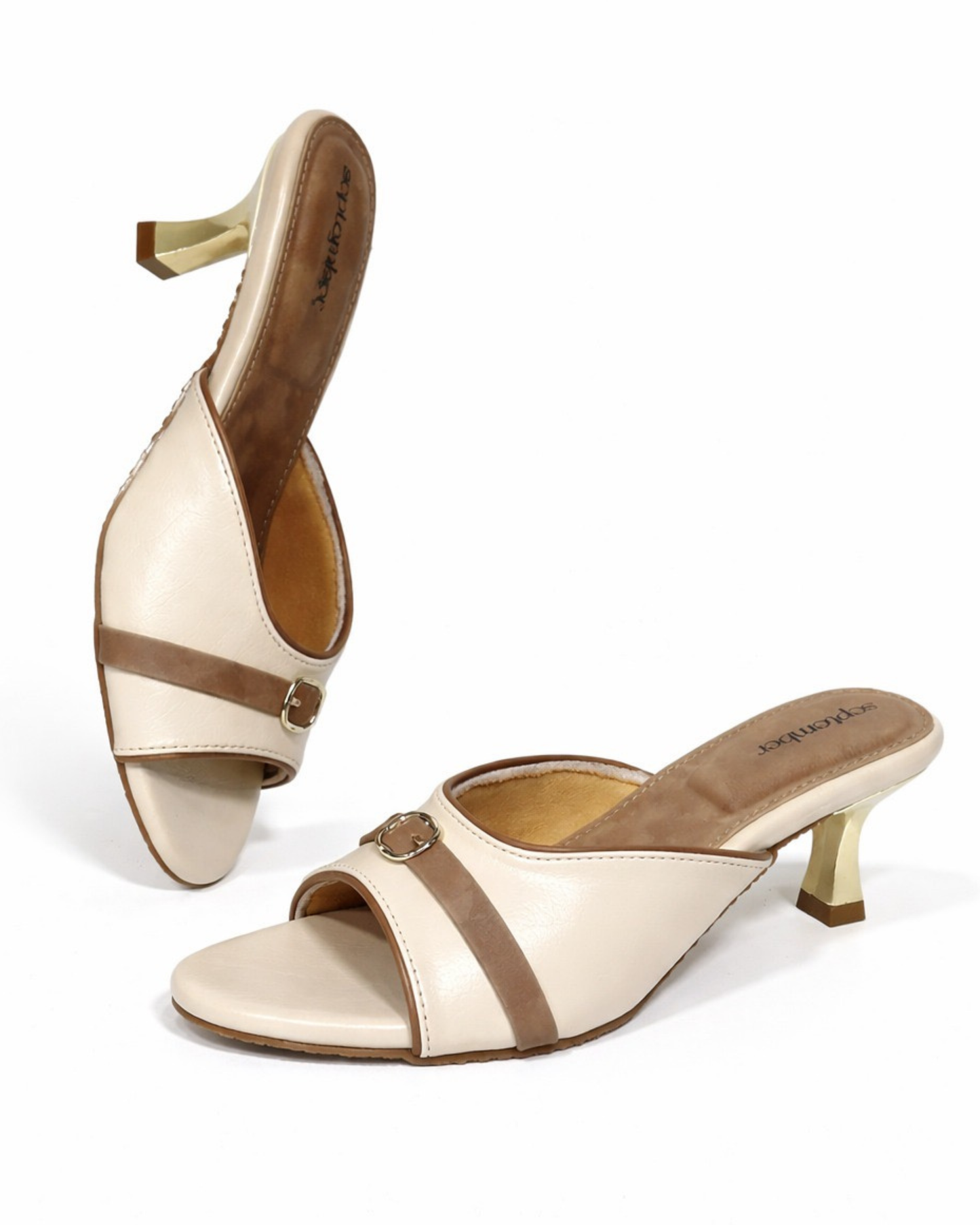 Edge Buckle Mules