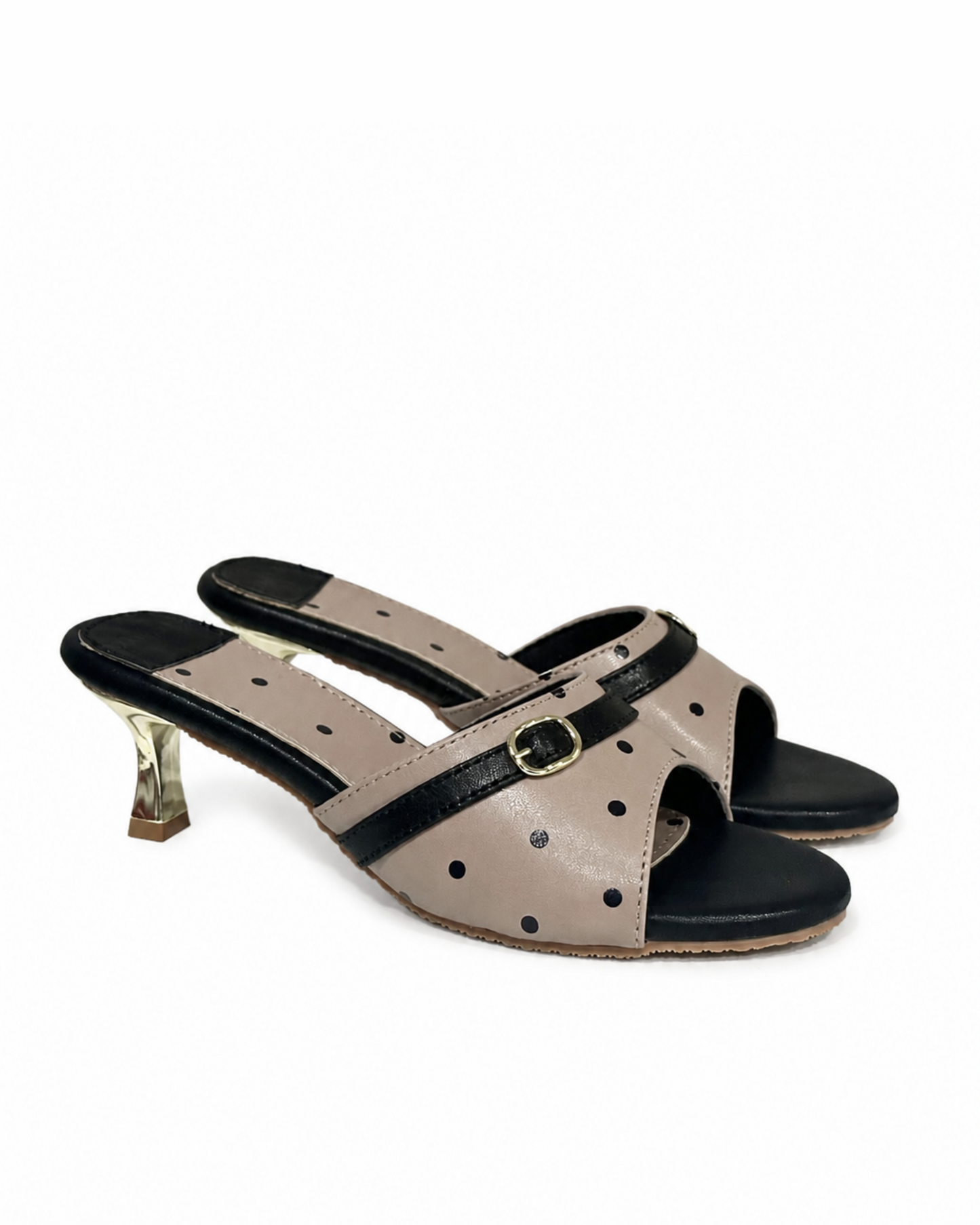 Polka Noir-Taupe