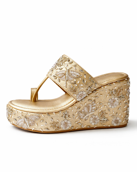 Butterfly Bloom-Champagne gold