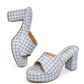 Plaid Mules