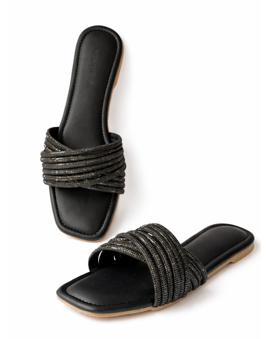 Rhinestone Glow-Black