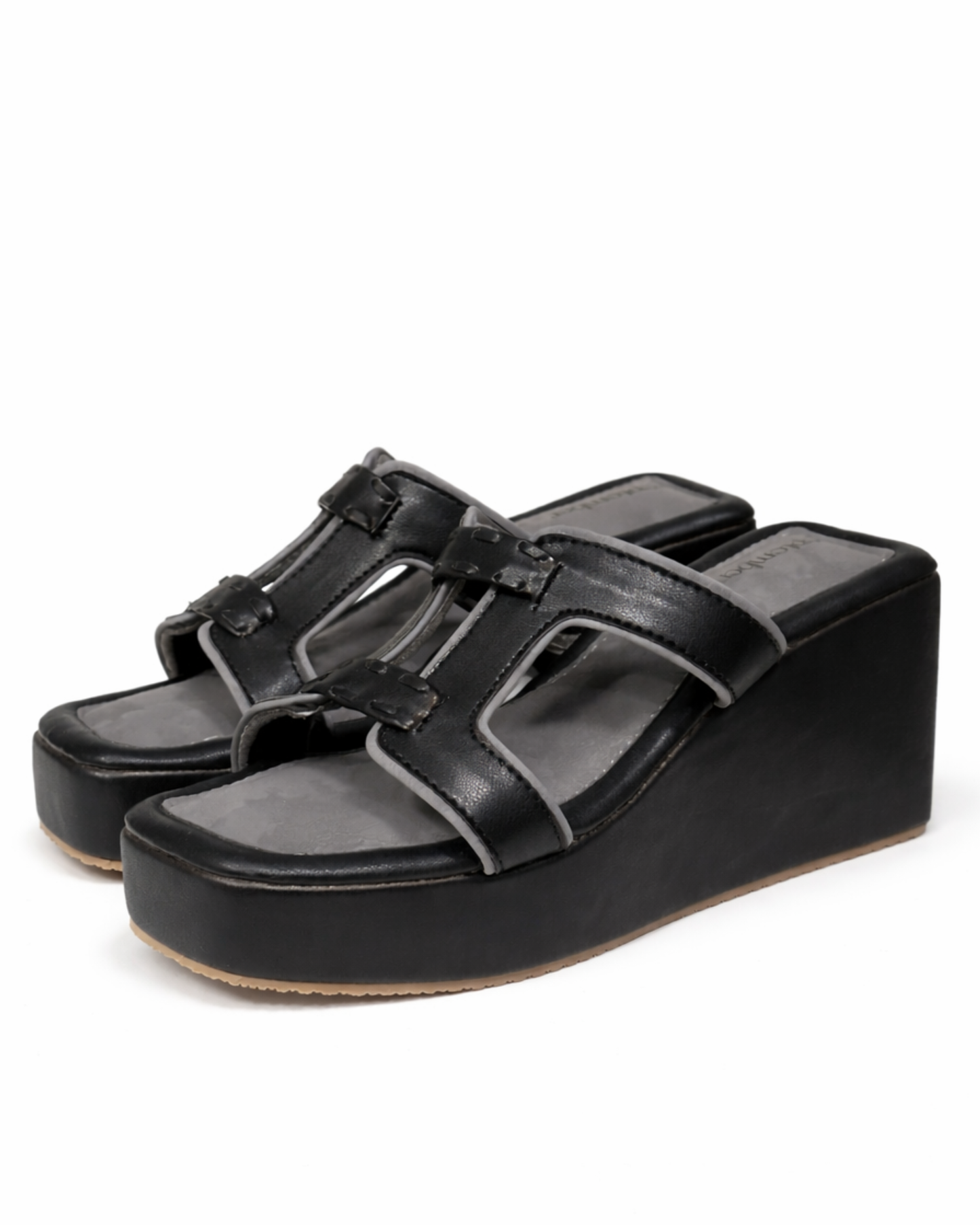 Noir Weave-Black Heels