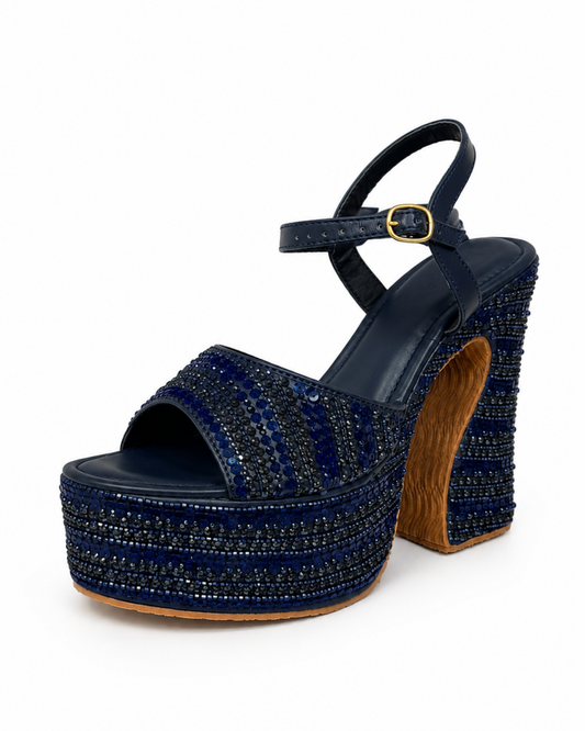 Lined Up For Style-Navy Blue