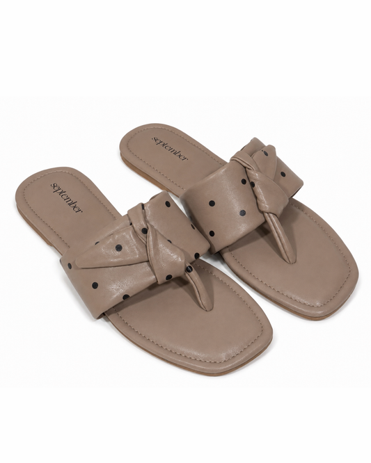 Polka Chic-Taupe