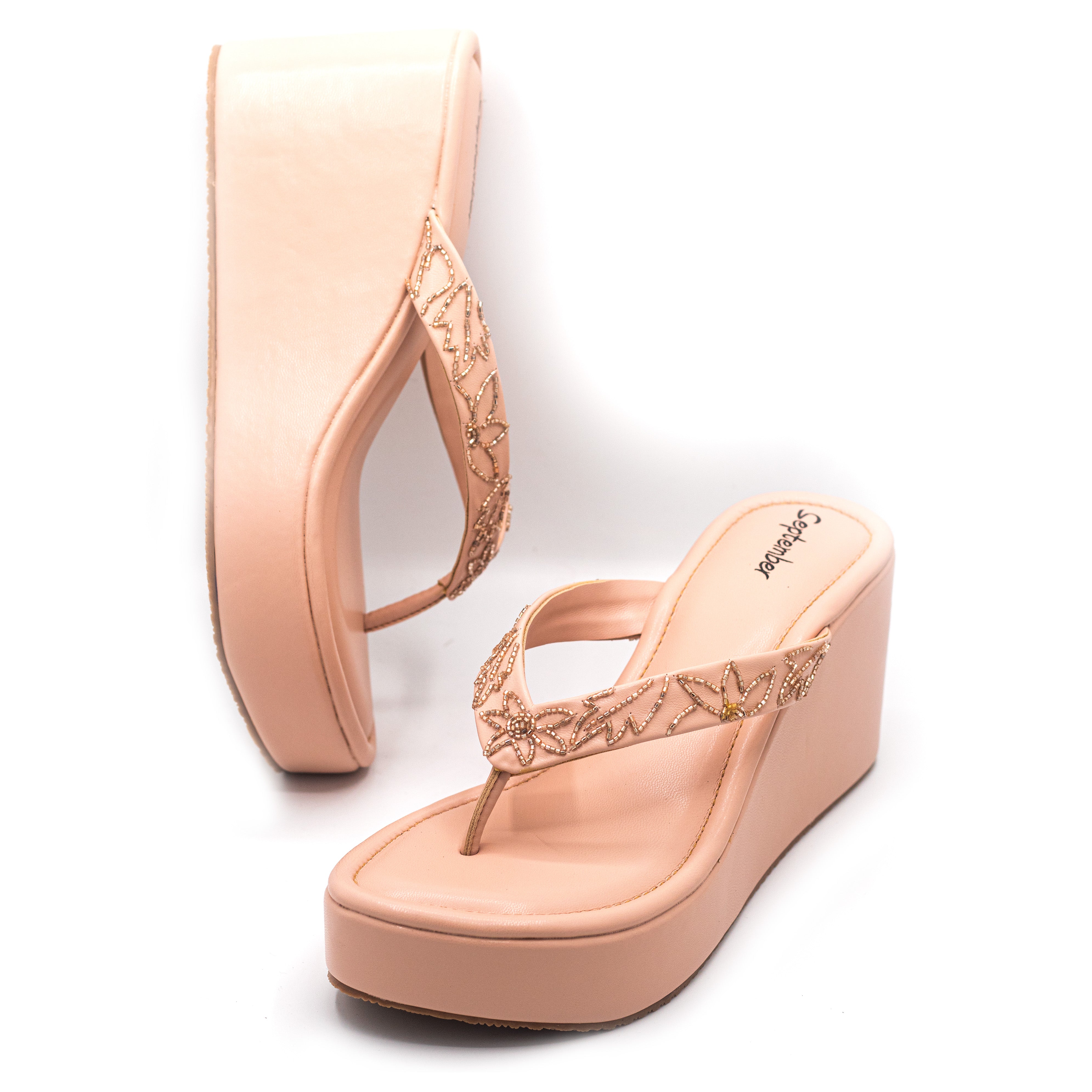 Next FOREVER COMFORT® WRAP SQUARE TOE WEDGES - Wedge sandals - light pink/ pink - Zalando.de